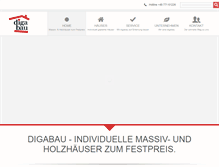 Tablet Screenshot of digabau.de
